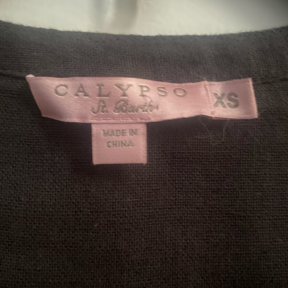 Calypso St. Barth slate gray long sleeve top - Picture 12 of 14